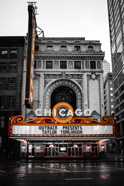 Facade of The Chicago Theatre