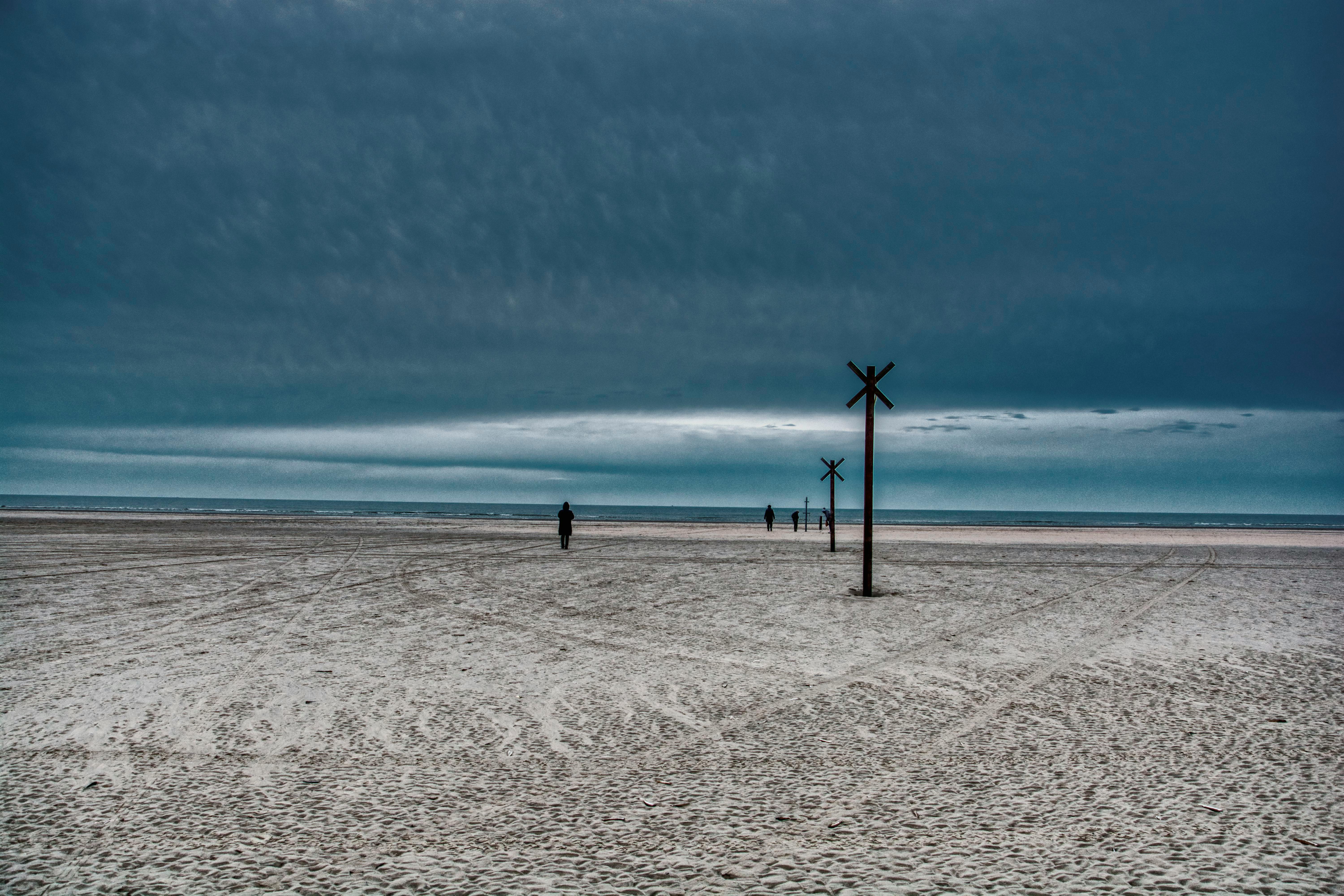 Free stock photo of cold beach
