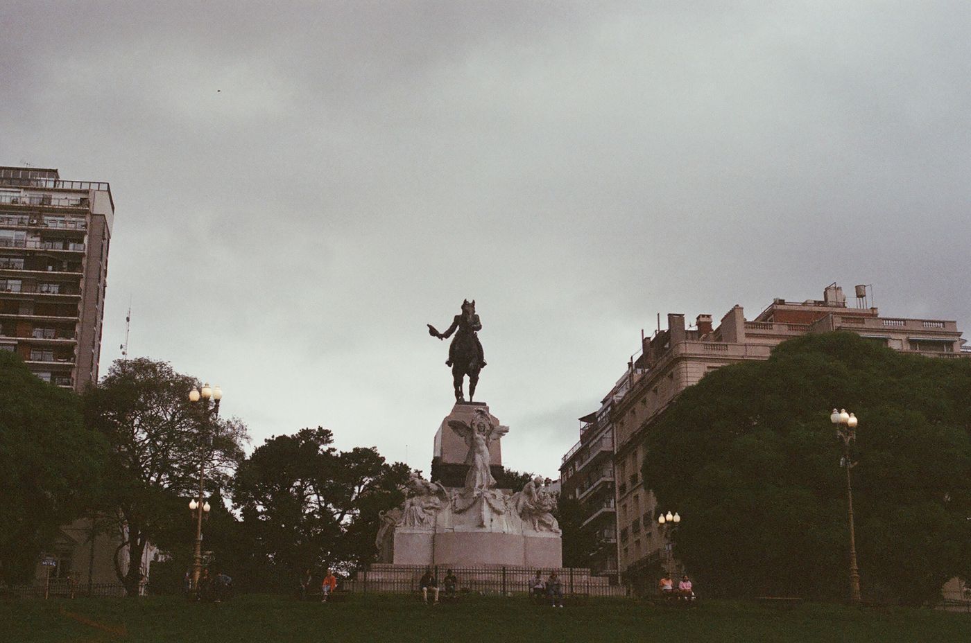 Plaza España at golden hour