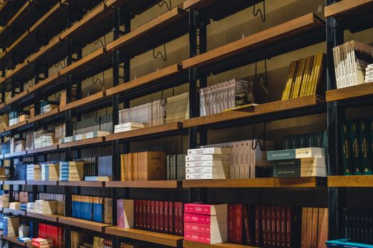 Free stock photo of book bindings, bookcase, books