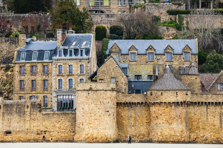 Aerial View Of Mont-Saint-Michel, Normandy, France