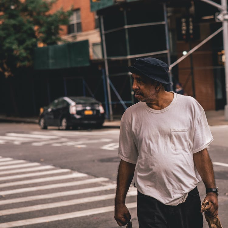 Man Crossing The Road