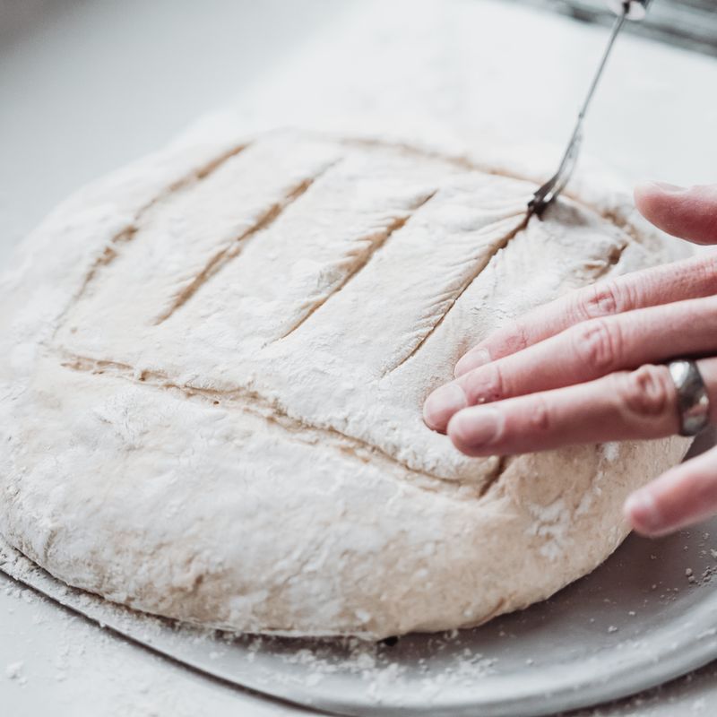 Sourdough Rustic No-Knead White Loaf