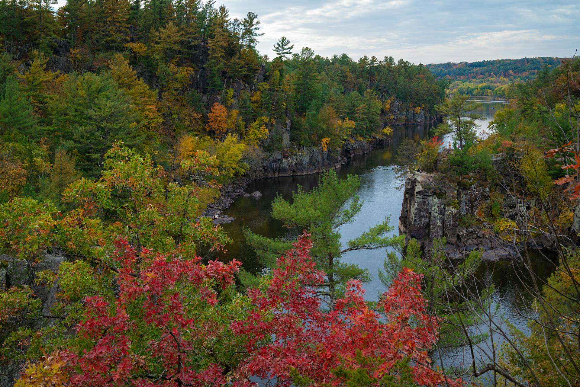 Saint Croix River through the Forest in Interstate State Park