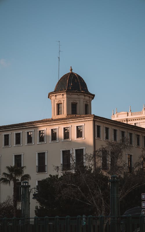 Facade of Institute of Luis Vives Building in Valencia