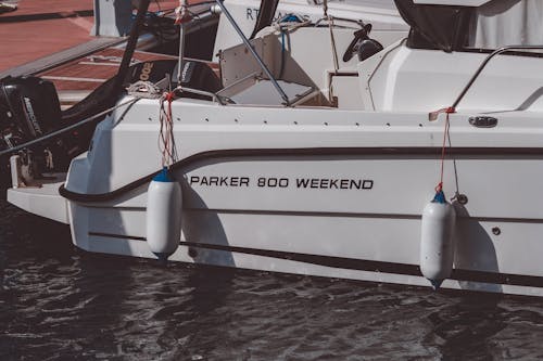 Broadside of Parker 800 Weekend Motorboat