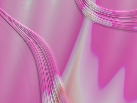 Dynamic abstract artwork featuring flowing pink hues and smooth curves, ideal for backgrounds.