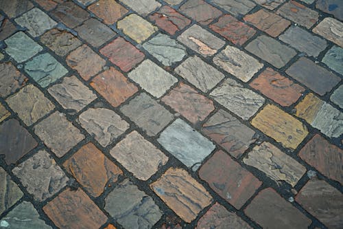 Colorful Cobblestone Paveme