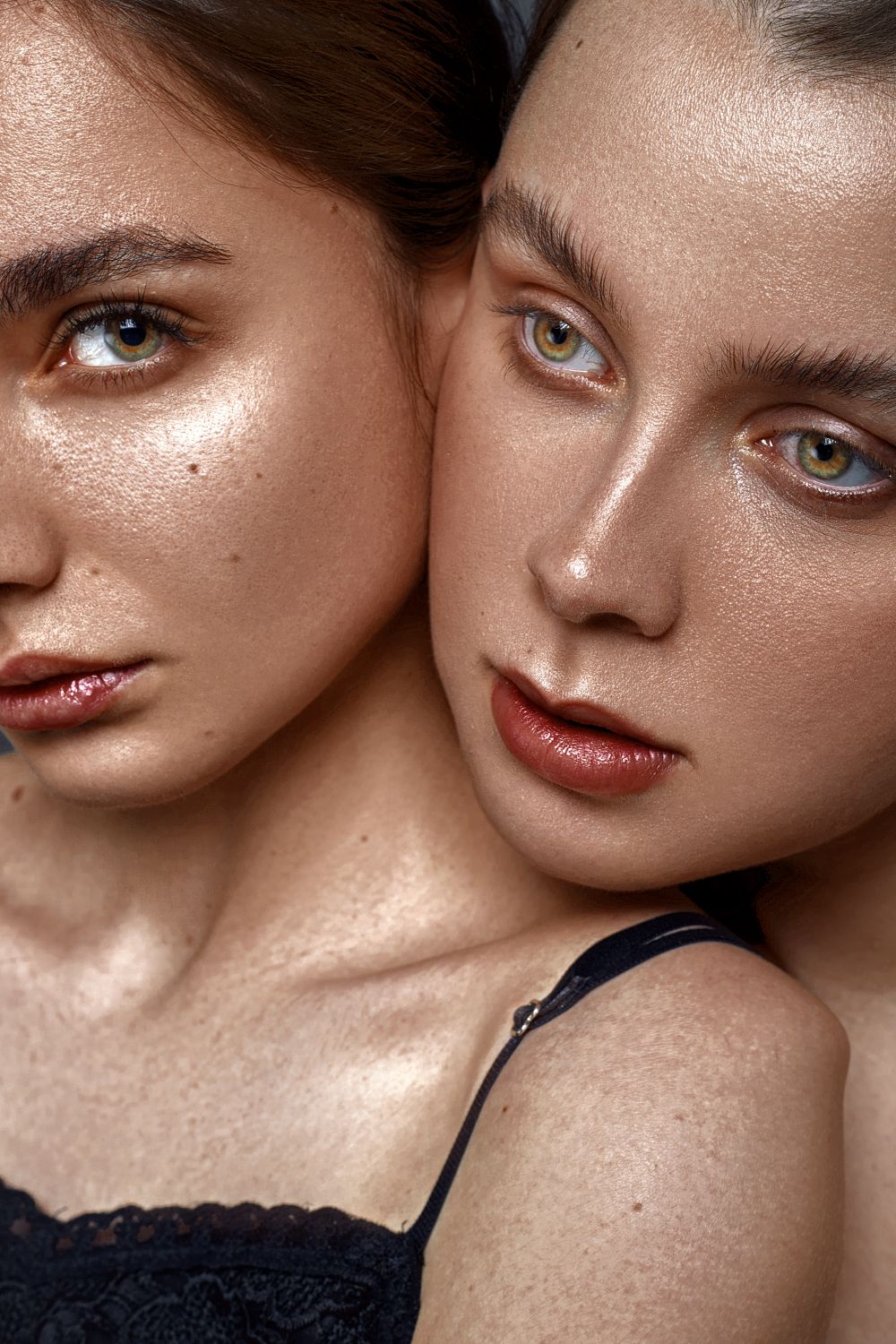 Two Modeling Faces of Two Models · Free Stock Photo
