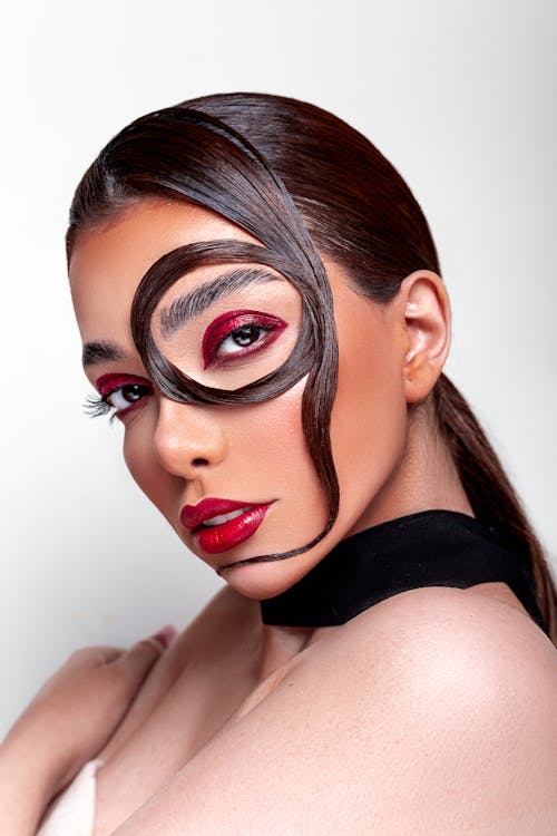 Model Wearing Glamour Makeup