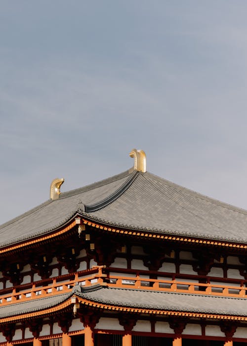 Darmowe zdjęcie z galerii z architektura, błękitne niebo, chińska świątynia