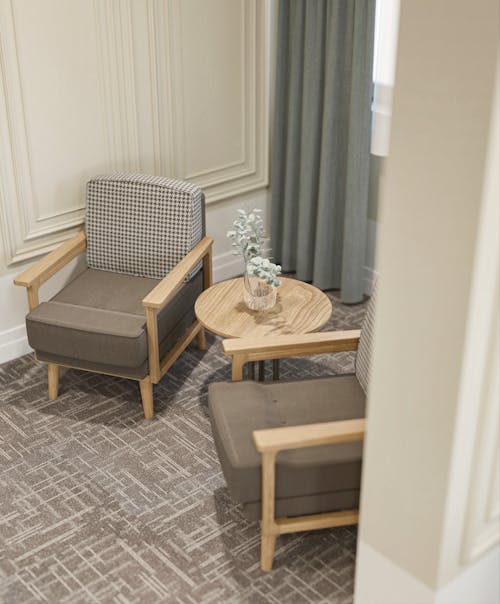 Armchairs and Coffee Table in Room