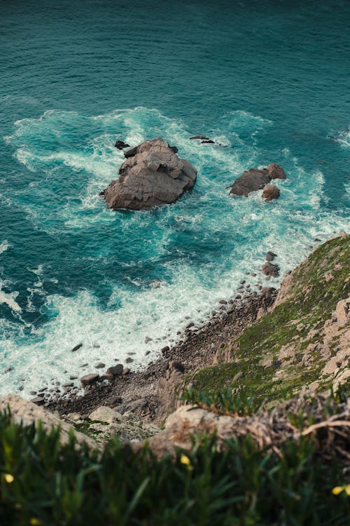 Picture of the Shore taken from a Cliff 