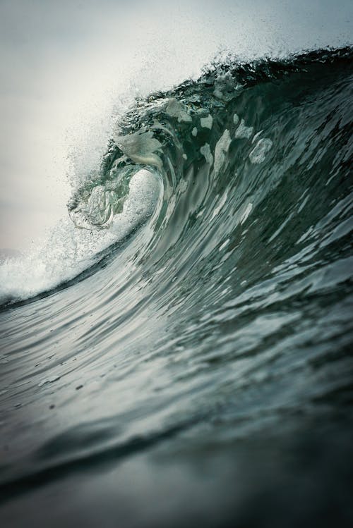 Бесплатное стоковое фото с вертикальный выстрел, вода, волна