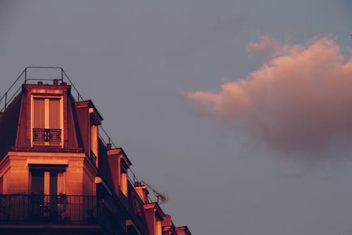 A Building at Sunset