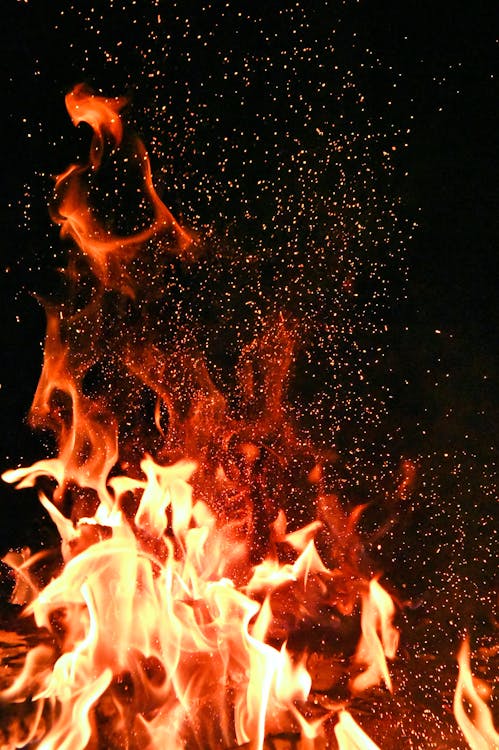 Free Red and Orange Fire Stock Photo
