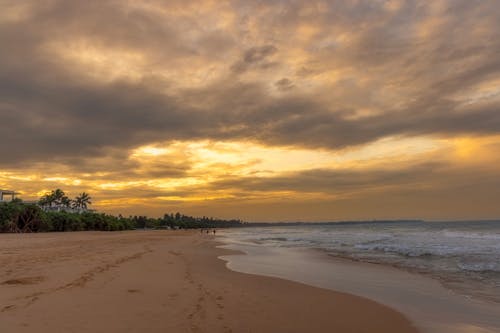 Photos gratuites de côte, coucher de soleil, mer