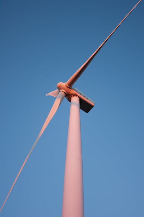 Wind Turbine Standing Against a Clear Sky
