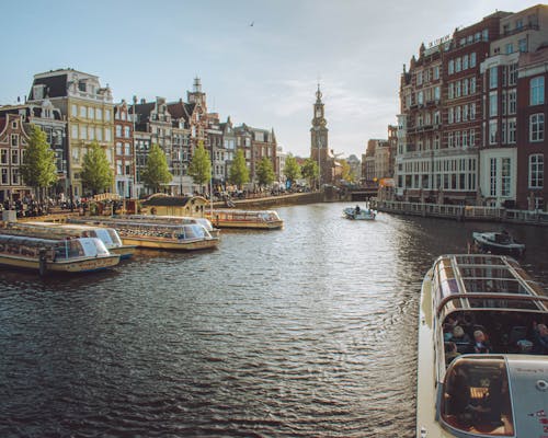 amstel, amsterdam, deniz aracı içeren Ücretsiz stok fotoğraf