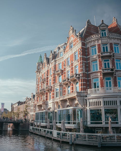 Waterfront Hotel by the Canal in Ansterdam, the Netherlands 