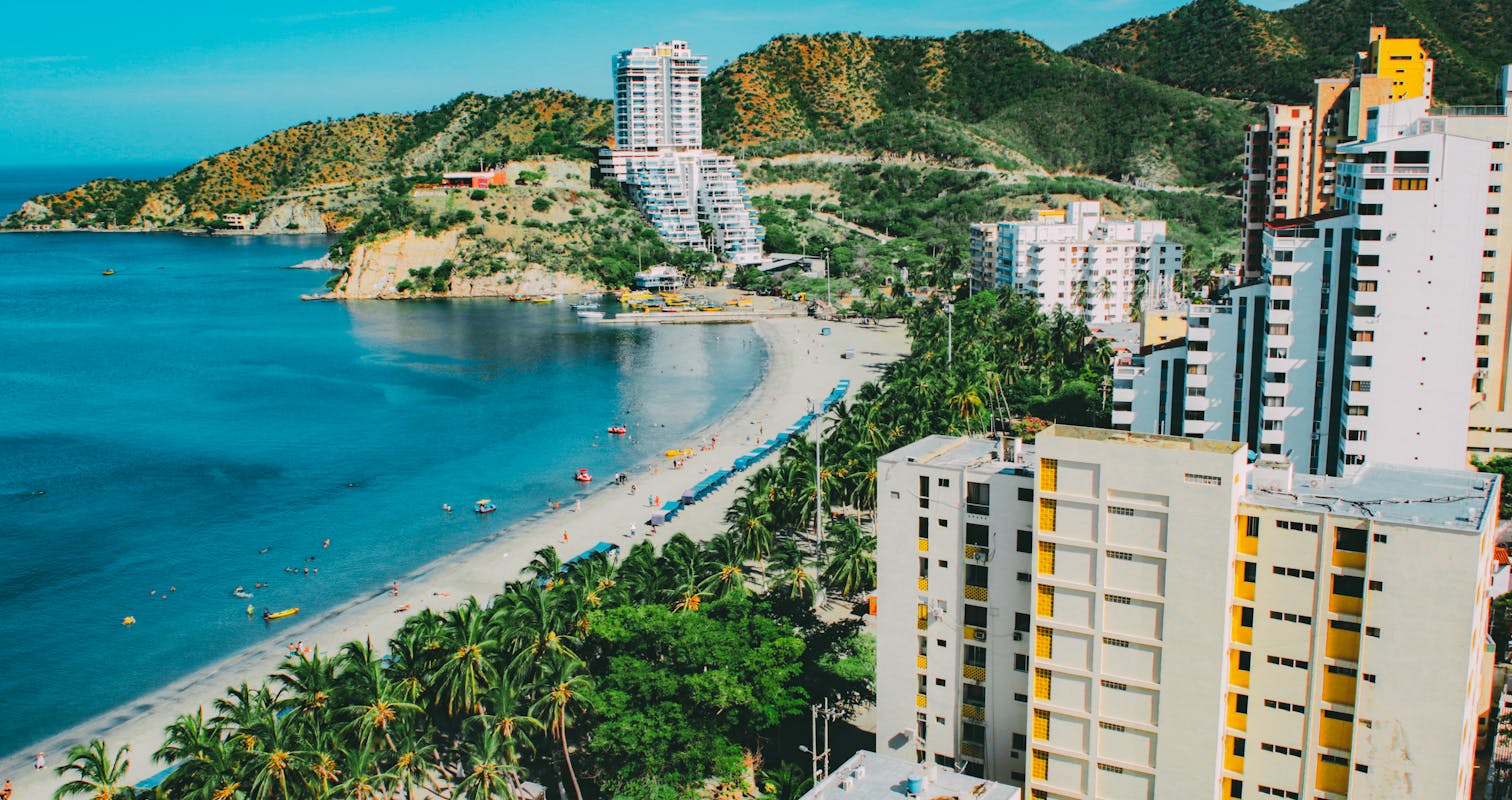 Buildings Near The Beach  in Pereira, Colombia.