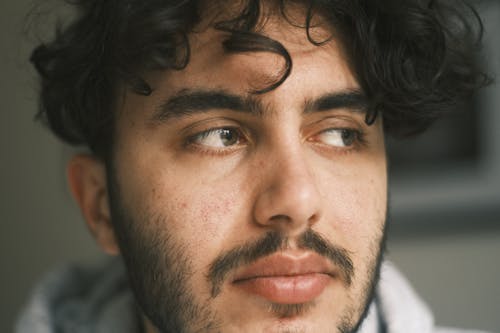 Brunette with Mustache and Beard