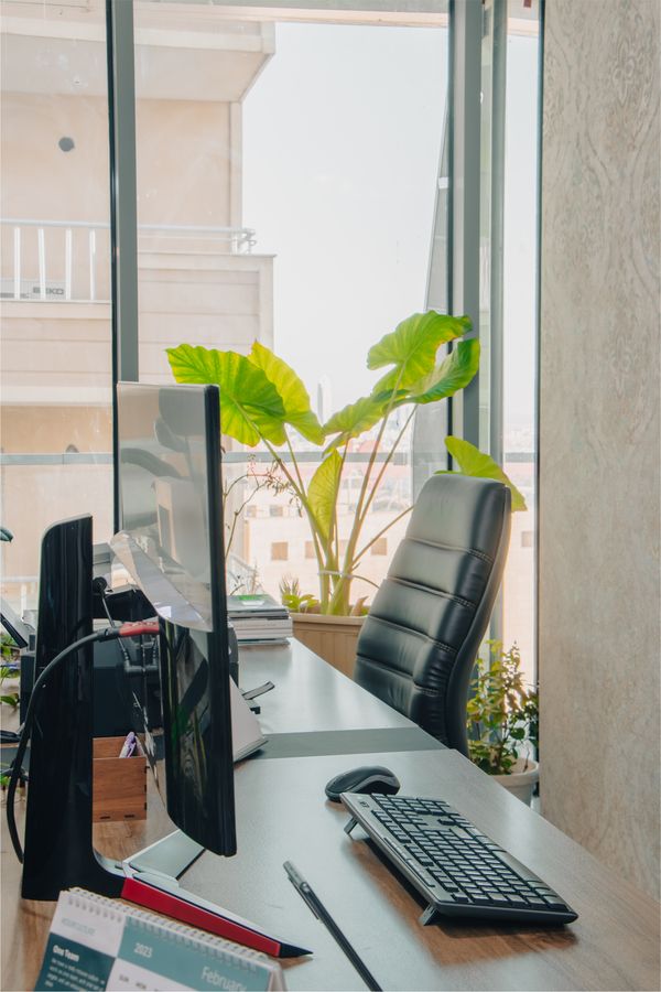Desk workspace