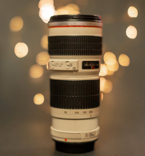 Close-up of a Camera Lens 