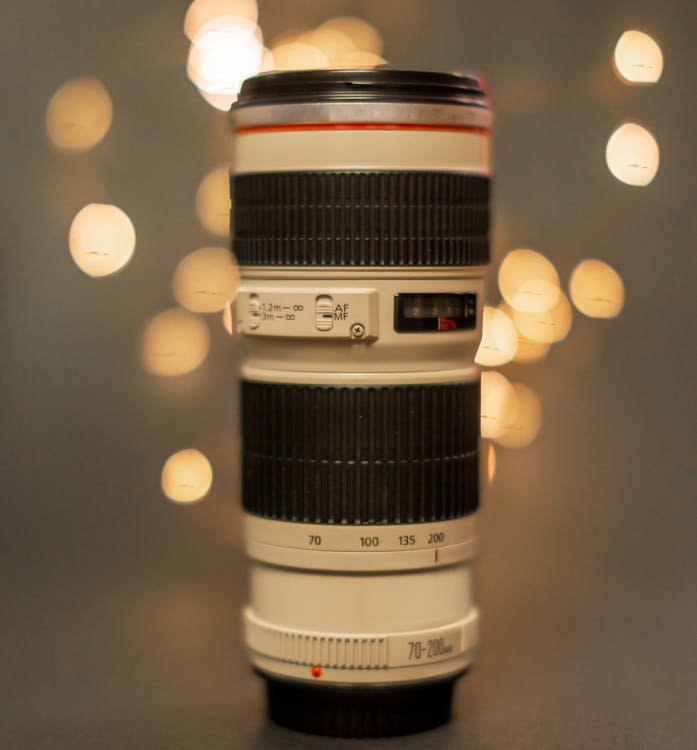 Close-up of a Camera Lens 