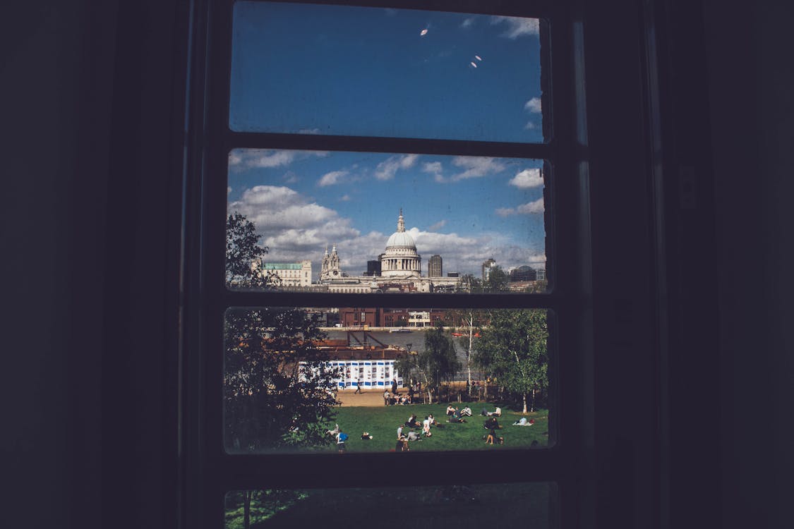 Free Window Overseeing St. Paul's Cathedral Stock Photo