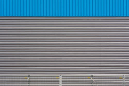 Abstract Image of a Corrugated Metal Wall
