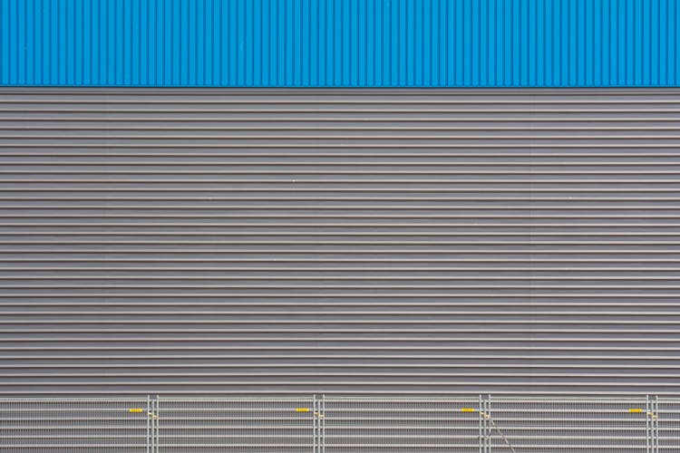 Abstract Image Of A Corrugated Metal Wall