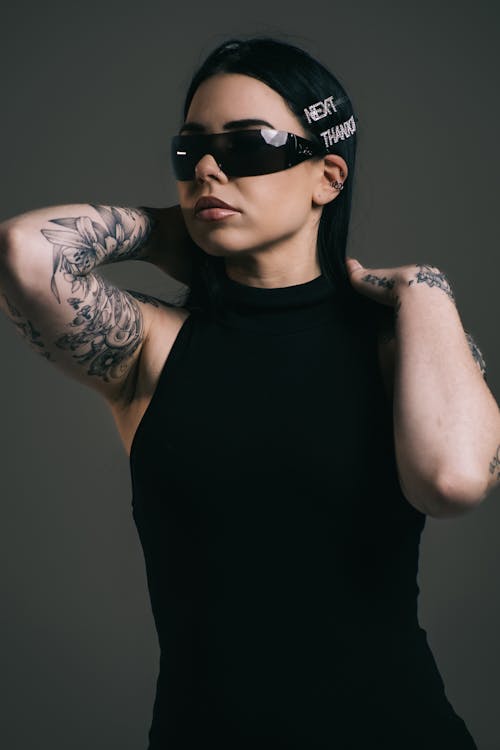 Portrait of Woman with Tattoos 