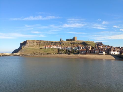 Free Explore the stunning Whitby Abbey and charming seaside town on England's northeastern coast. Stock Photo