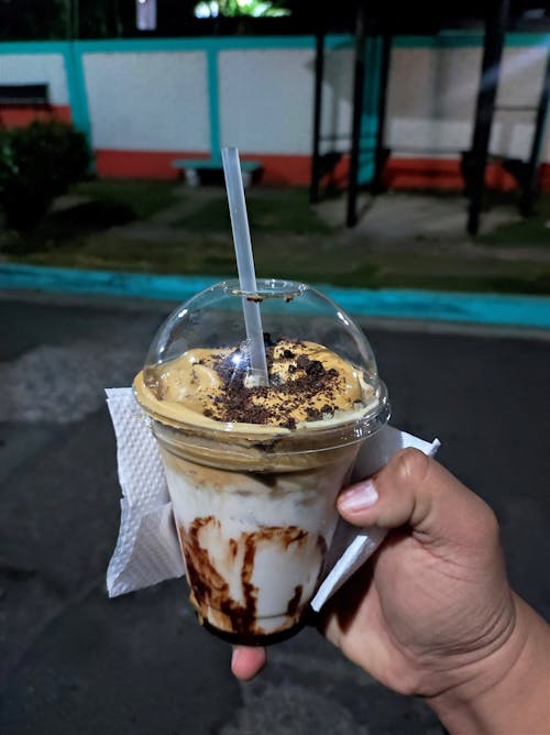 Foto d'estoc gratuïta de cafè gelat, cafè helado, llet