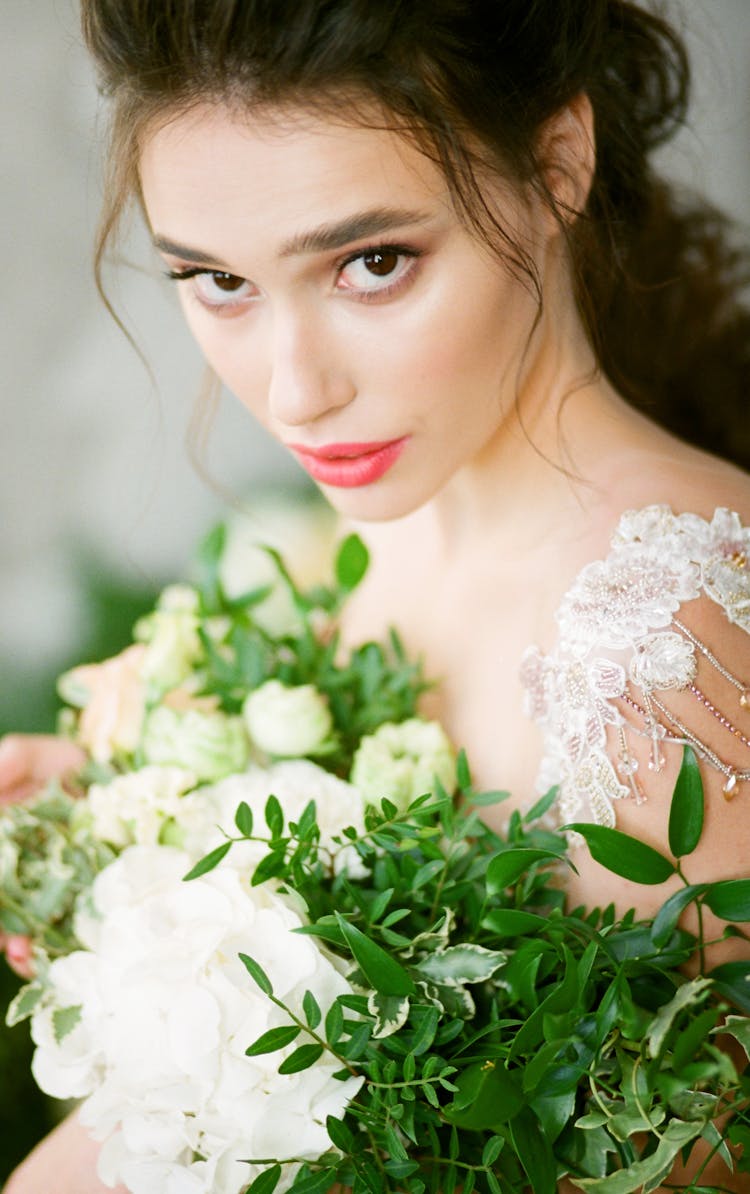 Woman With Flowers