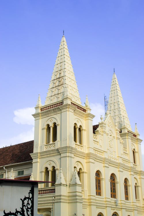 哥特式建筑, 圣克鲁斯大教堂, 垂直拍摄 的 免费素材图片