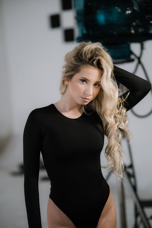 Model in Body Suit