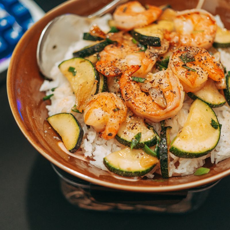 Roasted Zucchini and Oregano Rice