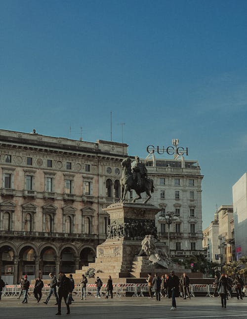 Statue of King Victor Emmanuel II in Milan