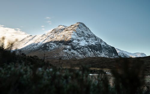 Landscape of a Snowcapped Mountain 