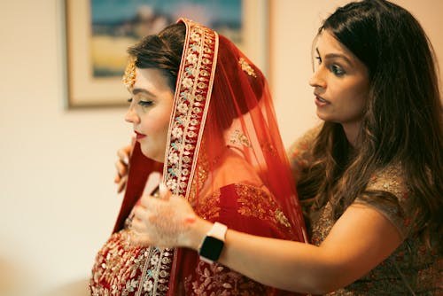 Preparation Bride in Dress