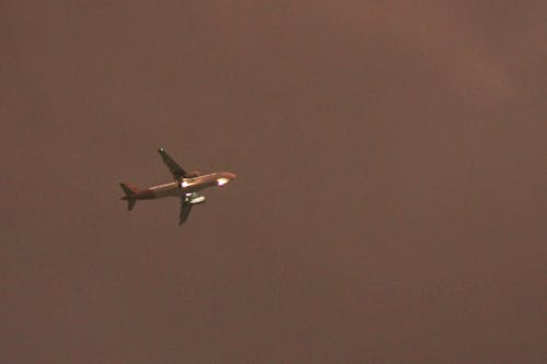 Free stock photo of airplane, beautiful sky, sunset