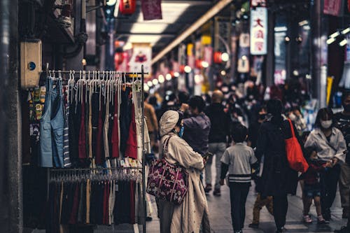 People Walking Market Street