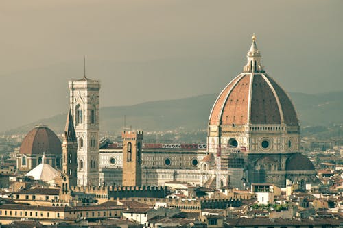 Florence Cathedral over Buildings in City