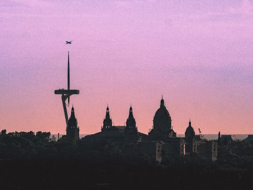Free stock photo of barcelona, beautiful sky, castle