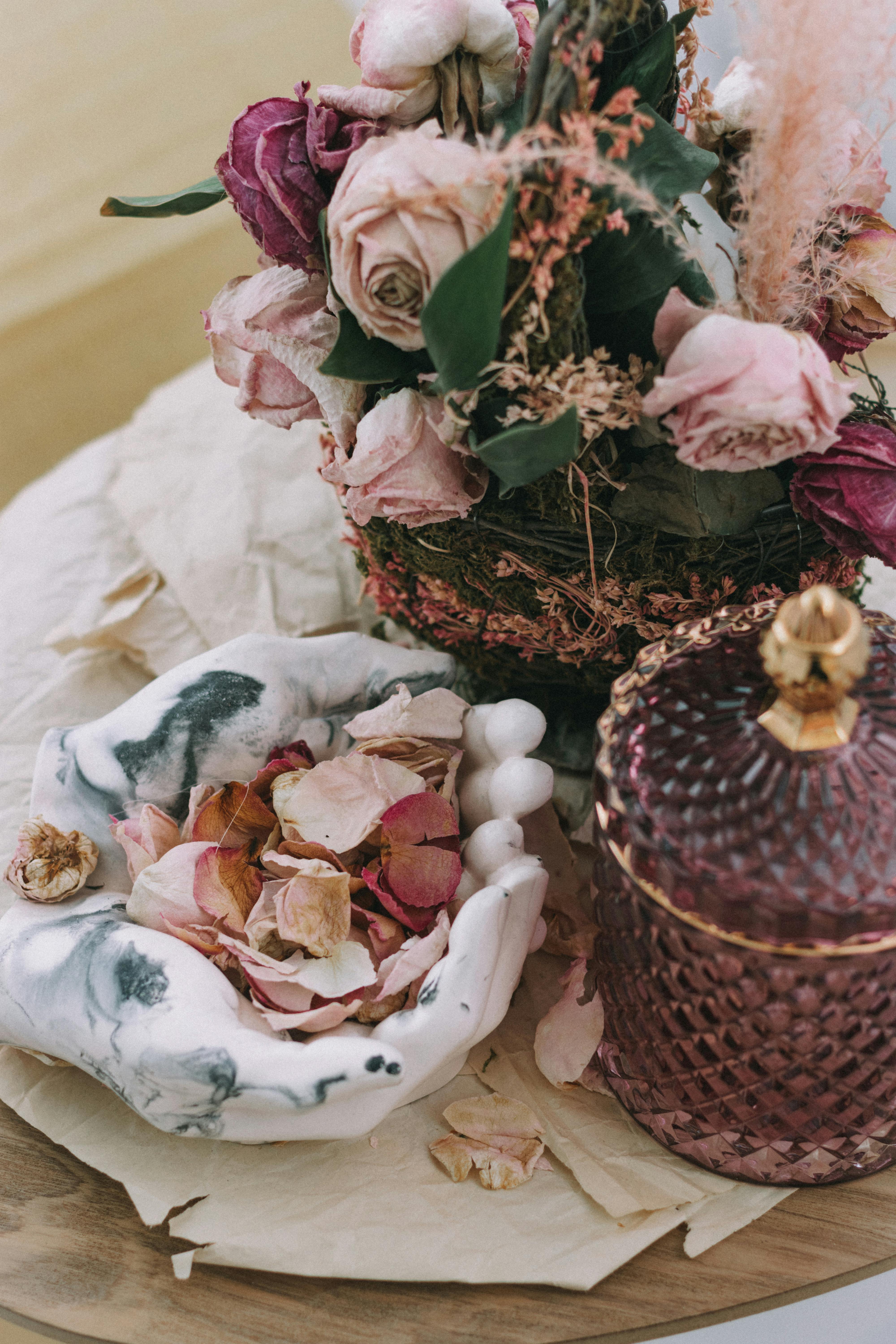 Potpourri and Flowers Decoration · Free Stock Photo