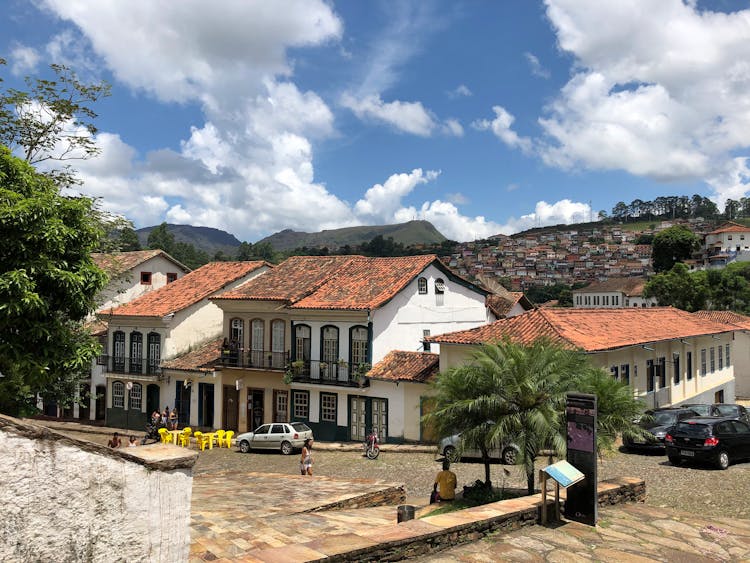 Traditional Buildings In Ouro Preto In Brazil 