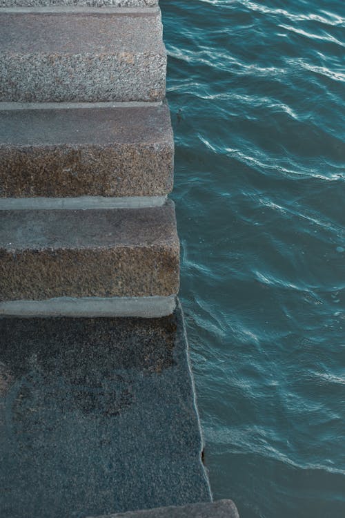 Water Against Stairs