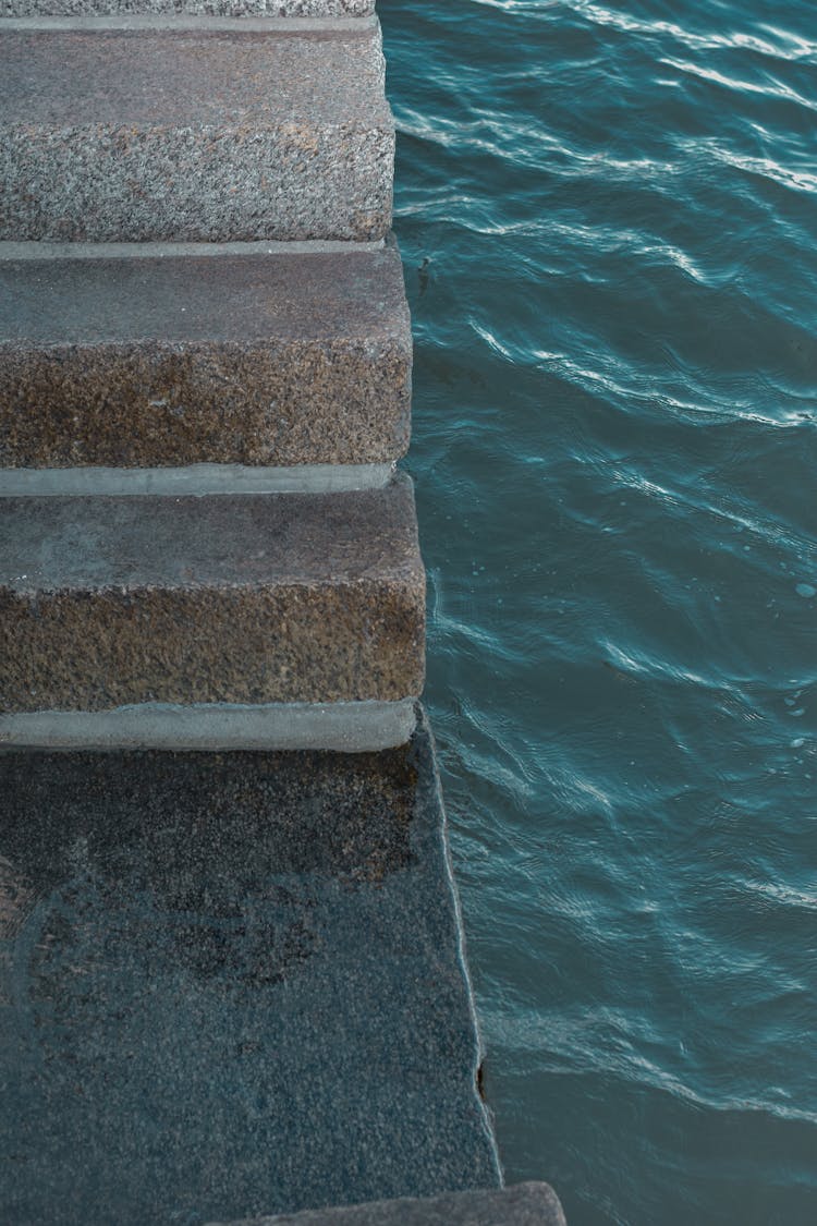 Water Against Stairs